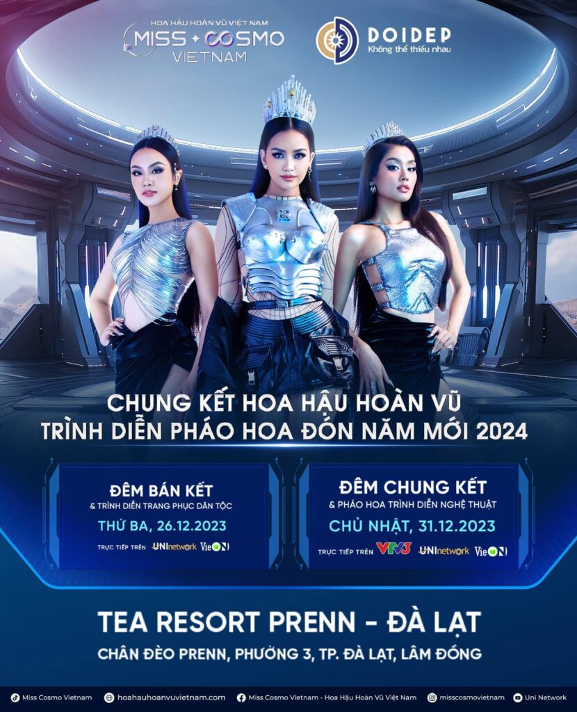 Thông tin đêm sự kiện Miss Cosmo Vietnam 2023 - Hoa Hậu Hoàn Vũ 2023 