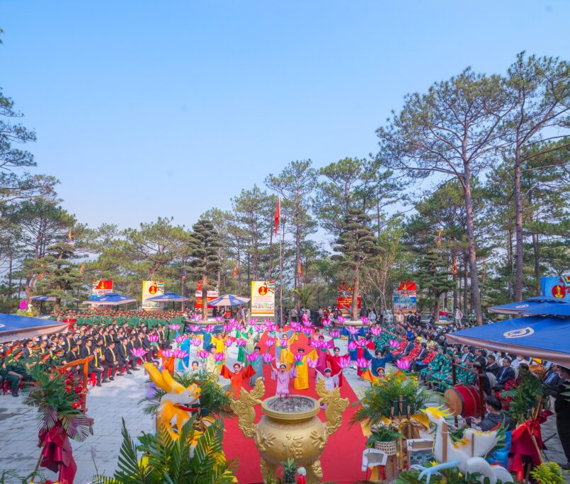 Linh thiêng Lễ Giỗ Quốc tổ Hùng Vương 2026 tại Đền thờ Âu Lạc - Tea Resort Prenn, Đà Lạt